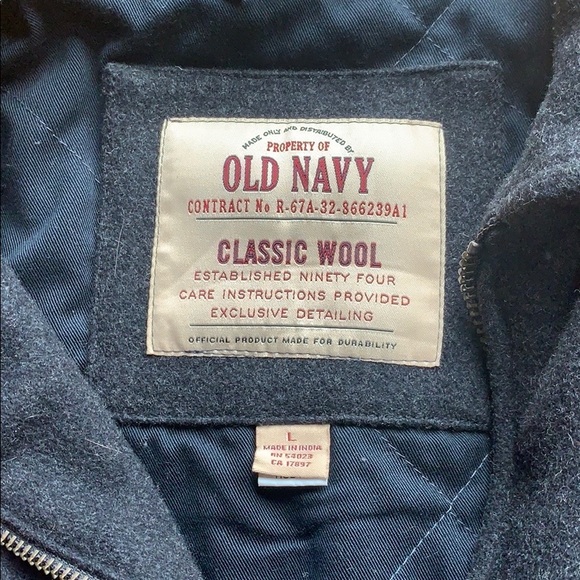 Old Navy Wool Pea Coat - Picture 2 of 3